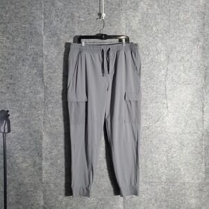 Aeropostale Cargo Jogger Pants Mens XLarge Grey Nylon Spandex Comfort Stretch FX